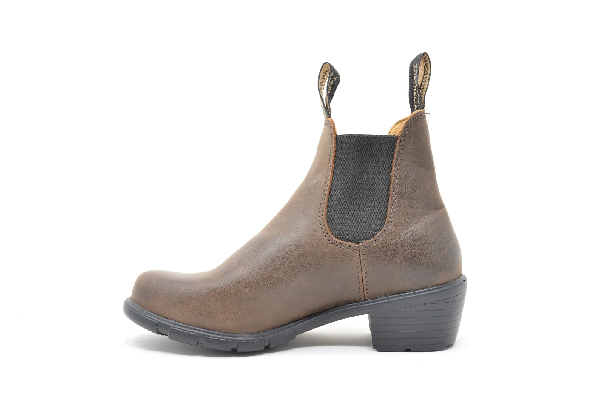 BLUNDSTONE 1673 Série Femme Talon Marron Antique Chaussures Blundstone
