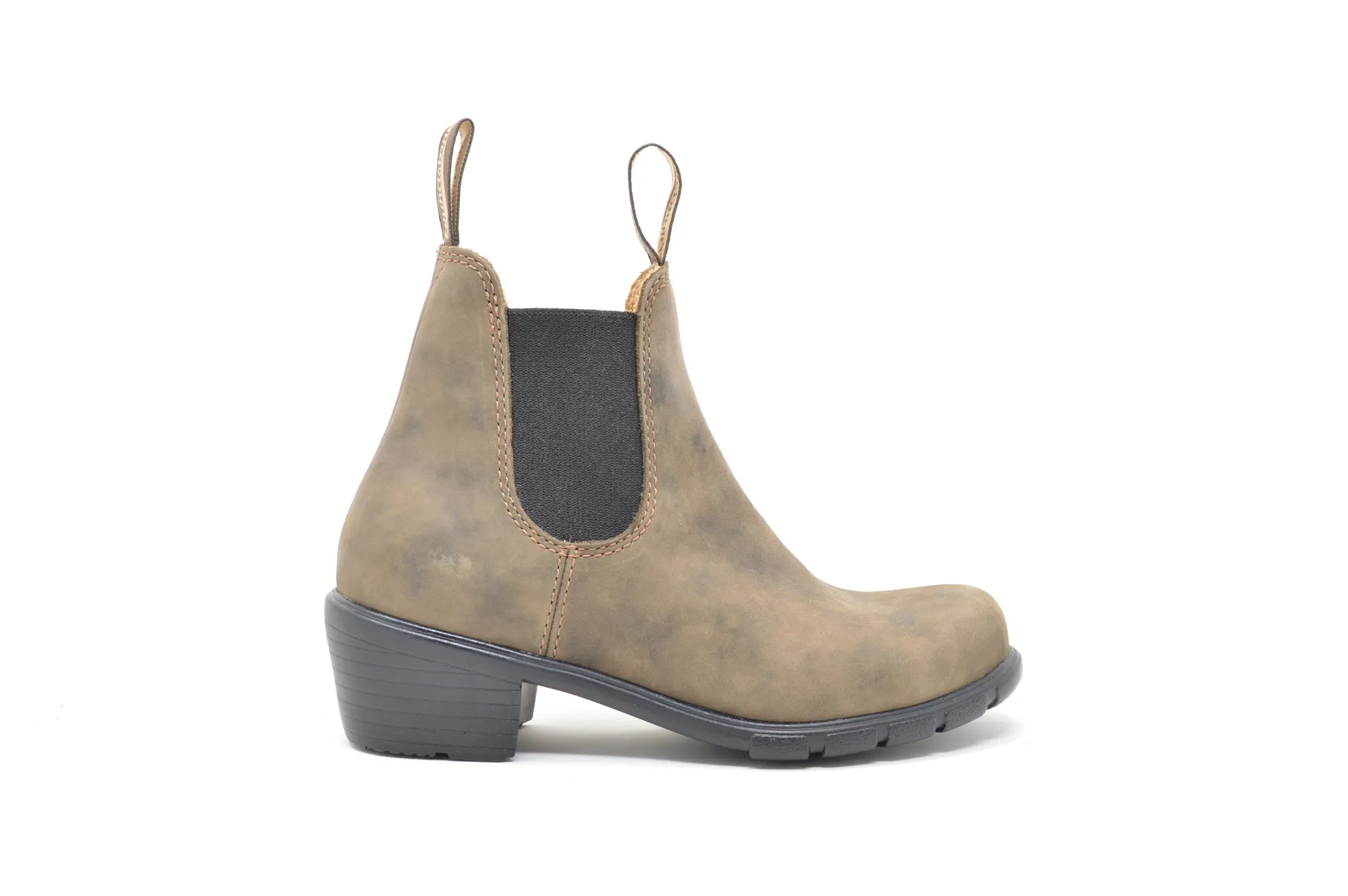 BLUNDSTONE 1677 Série Femme Talon Marron Rustique Chaussures Blundstone