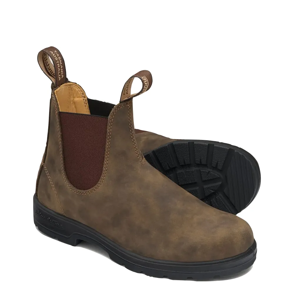 Botte Chelsea Blundstone 585 à enfiler en marron rustique