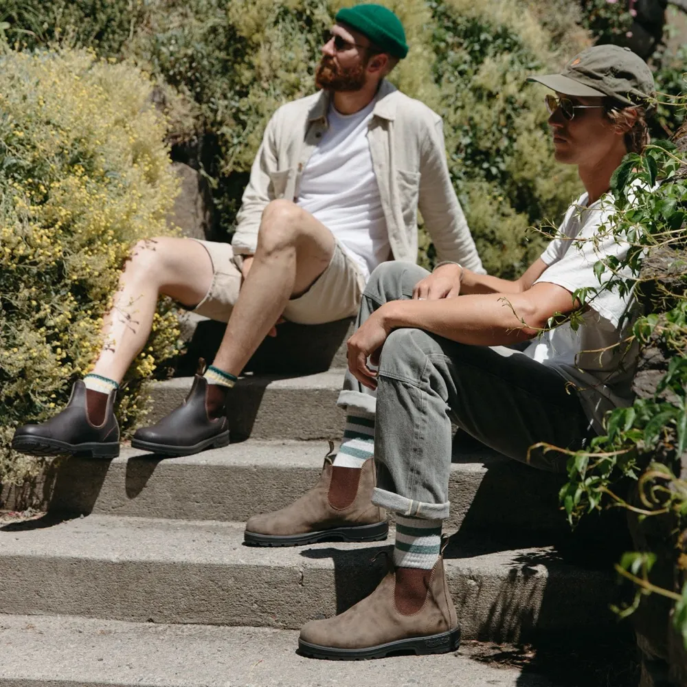 Botte Chelsea Blundstone 585 à enfiler en marron rustique