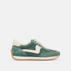 B.NTCD MESH SNEAKERS DK GREEN TISSU MAILLÉ