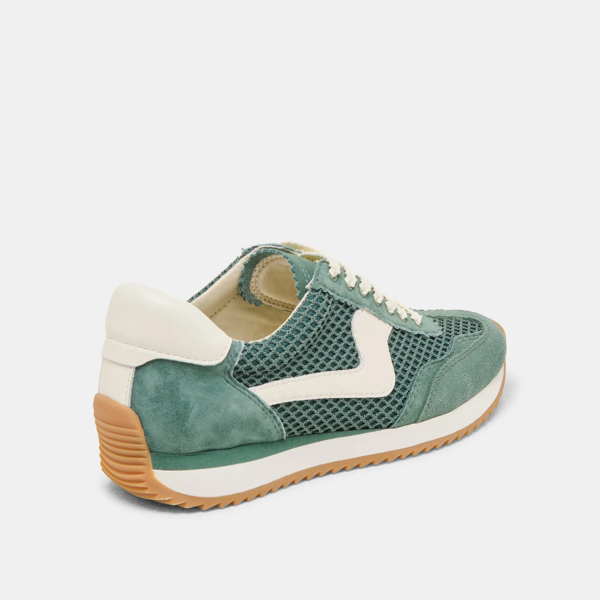 B.NTCD MESH SNEAKERS DK GREEN TISSU MAILLÉ
