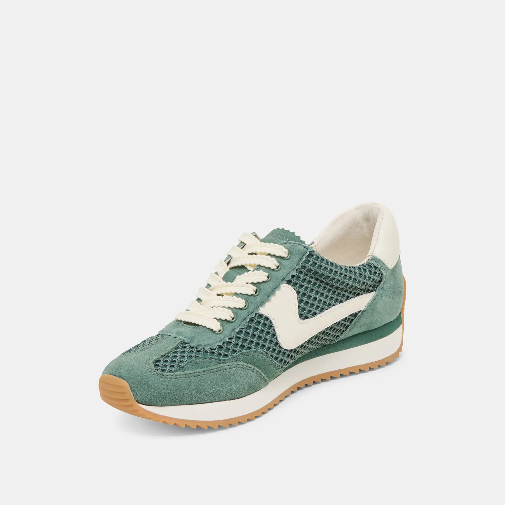 B.NTCD MESH SNEAKERS DK GREEN TISSU MAILLÉ