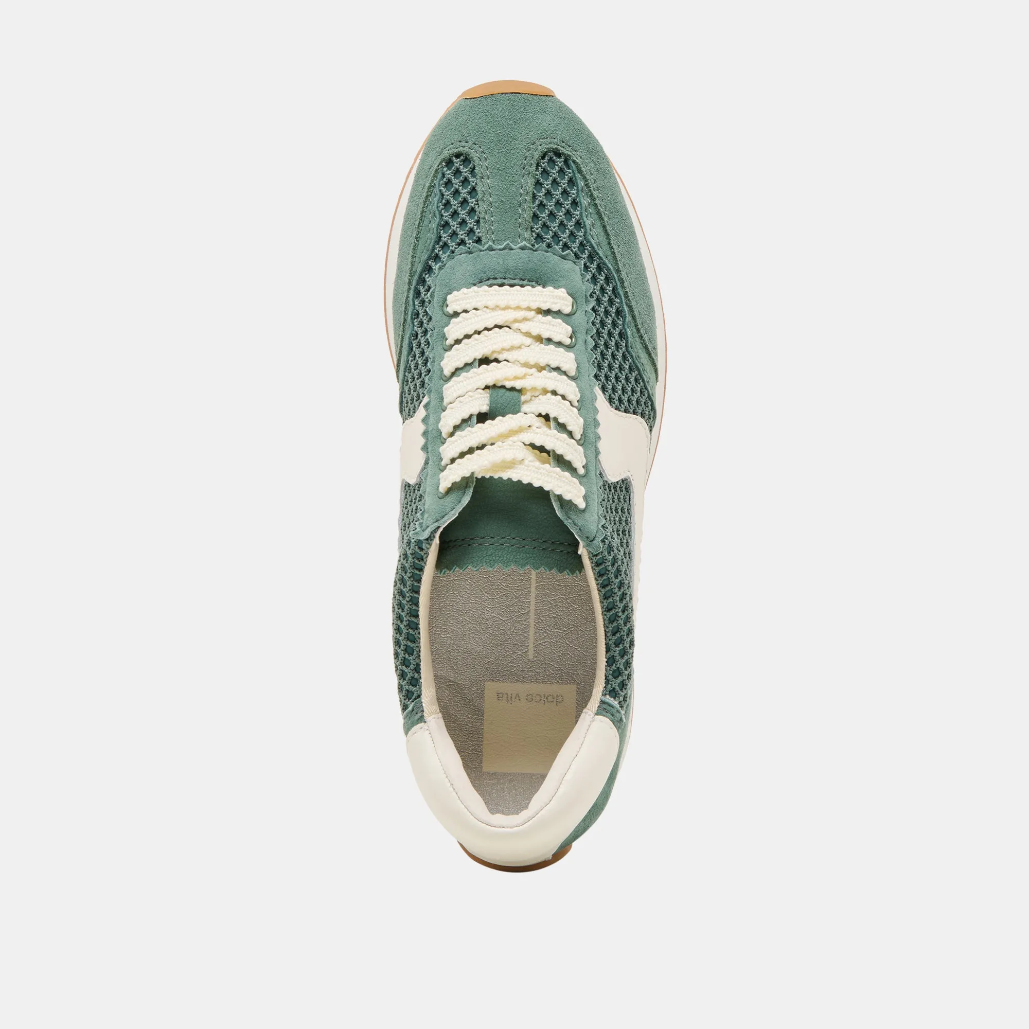 B.NTCD MESH SNEAKERS DK GREEN TISSU MAILLÉ