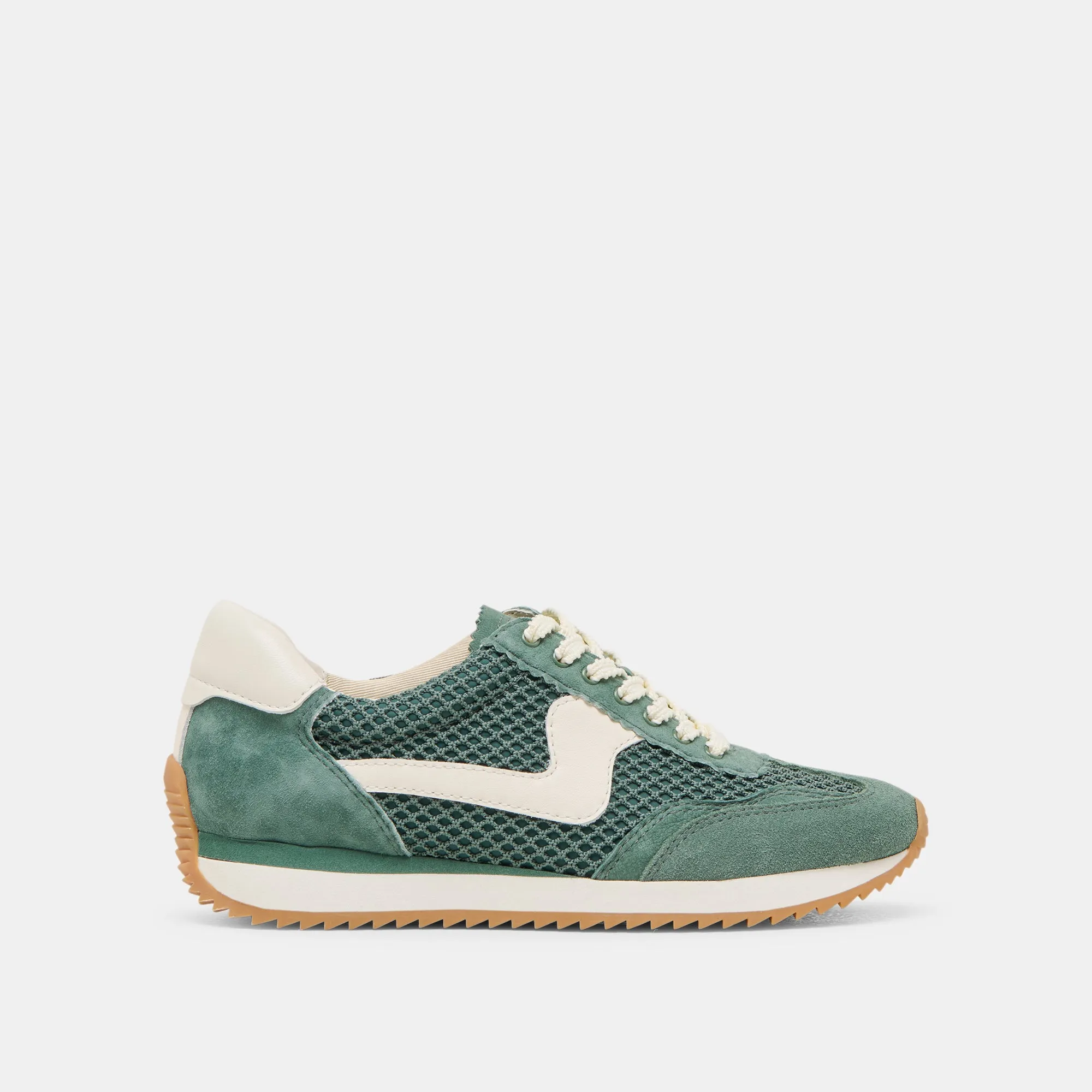 B.NTCD MESH SNEAKERS DK GREEN TISSU MAILLÉ