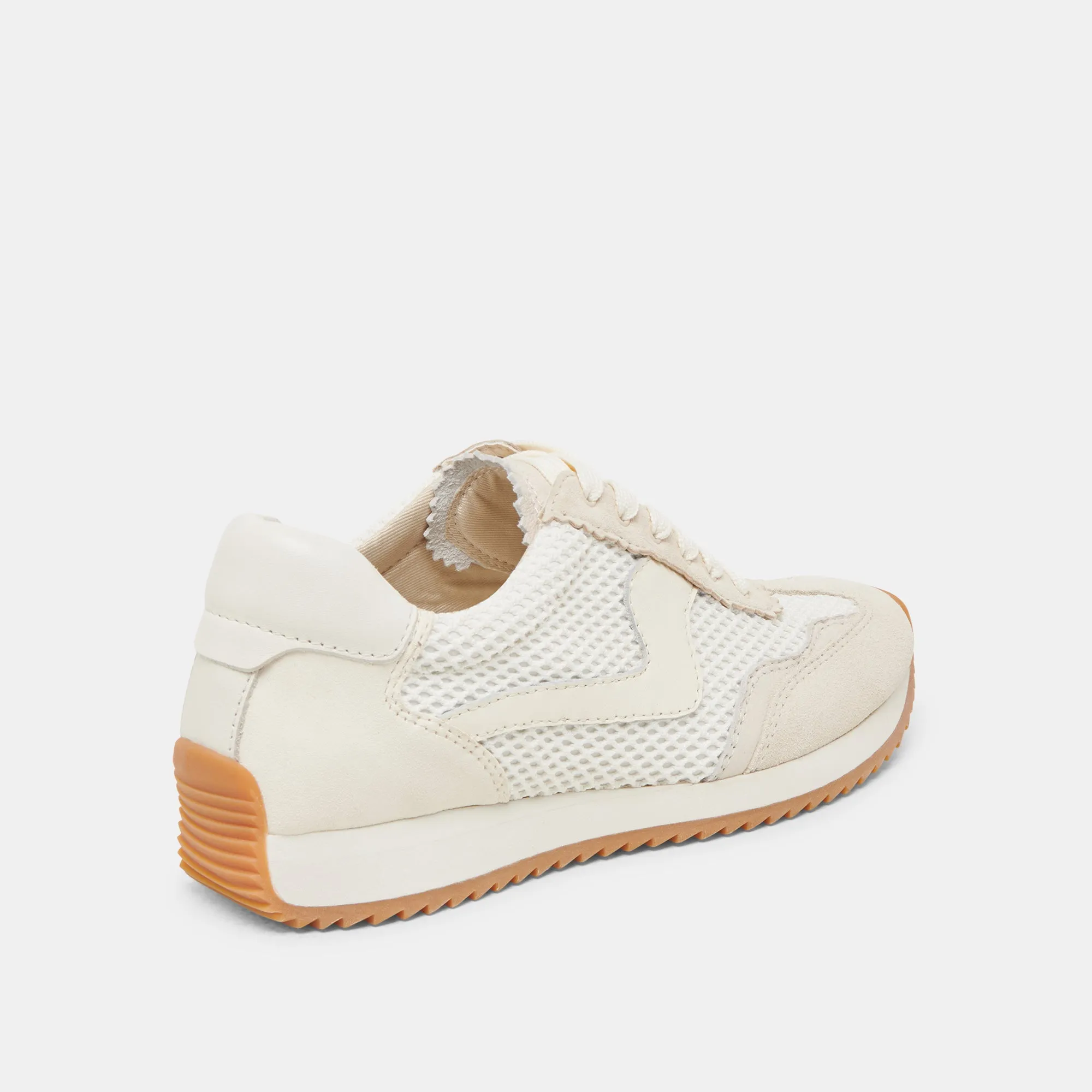 B.NTCD MESH SNEAKERS BLANC TISSU MESH TRESSÉ