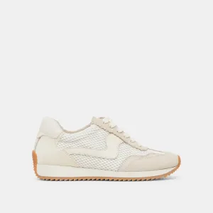 B.NTCD MESH SNEAKERS BLANC TISSU MESH TRESSÉ