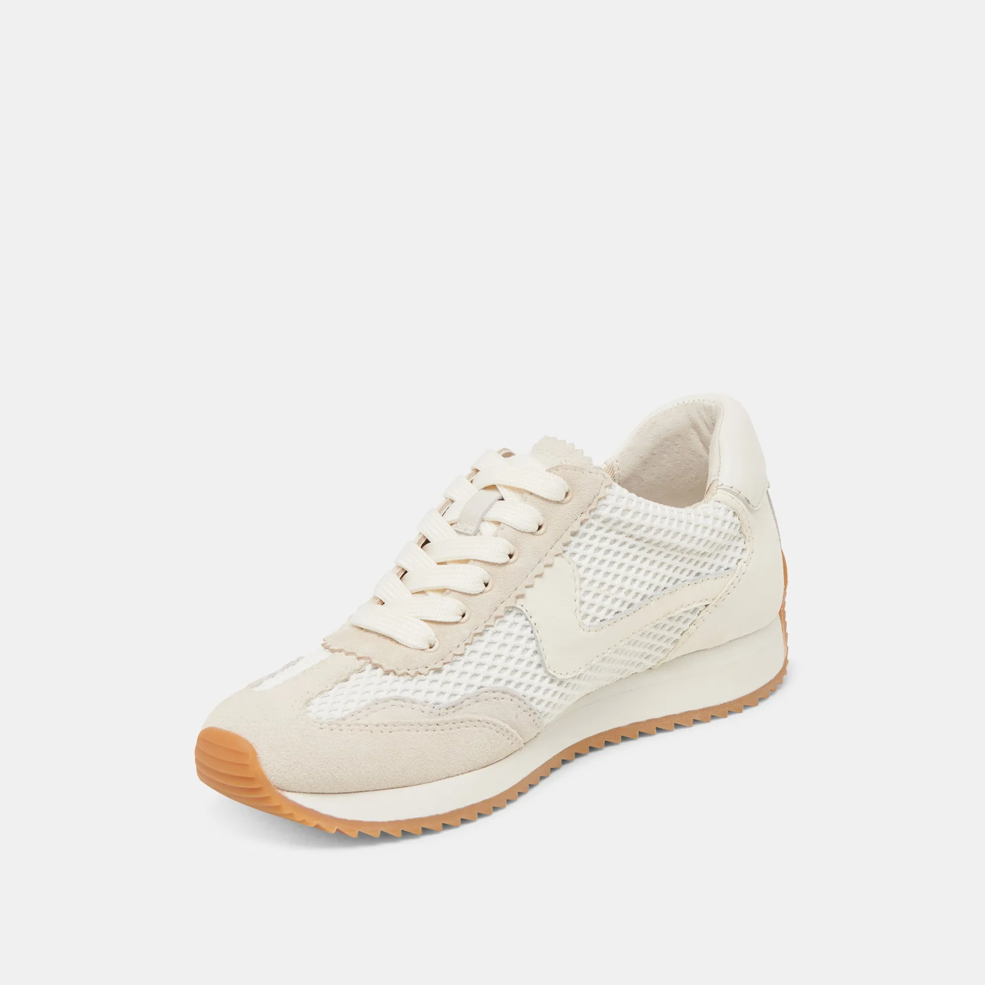 B.NTCD MESH SNEAKERS BLANC TISSU MESH TRESSÉ