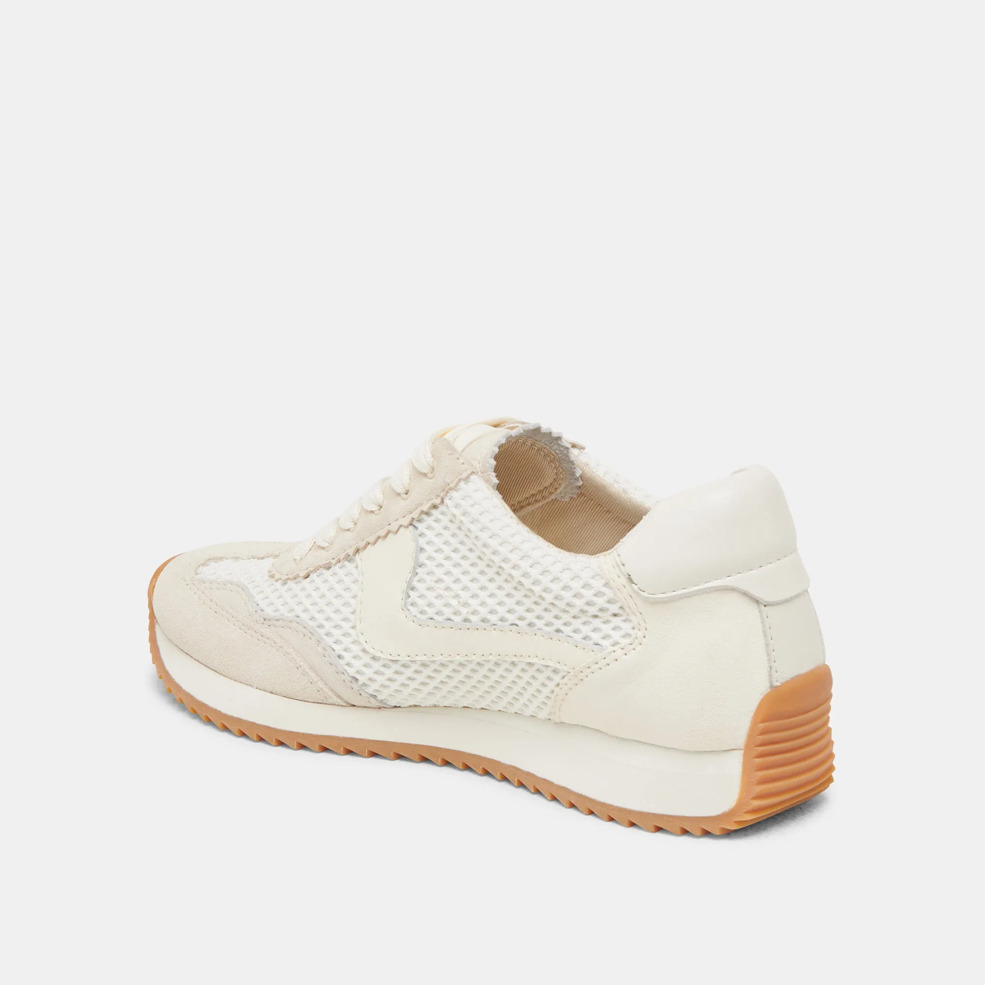 B.NTCD MESH SNEAKERS BLANC TISSU MESH TRESSÉ