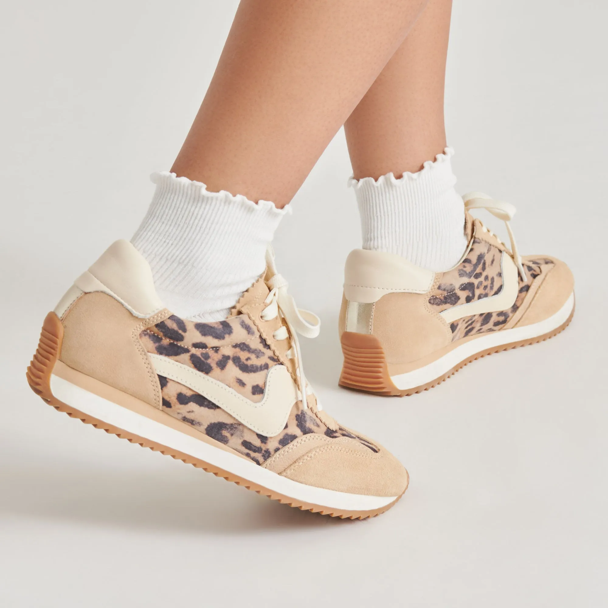 B.NTCD SNEAKERS LT DAIM LÉOPARD