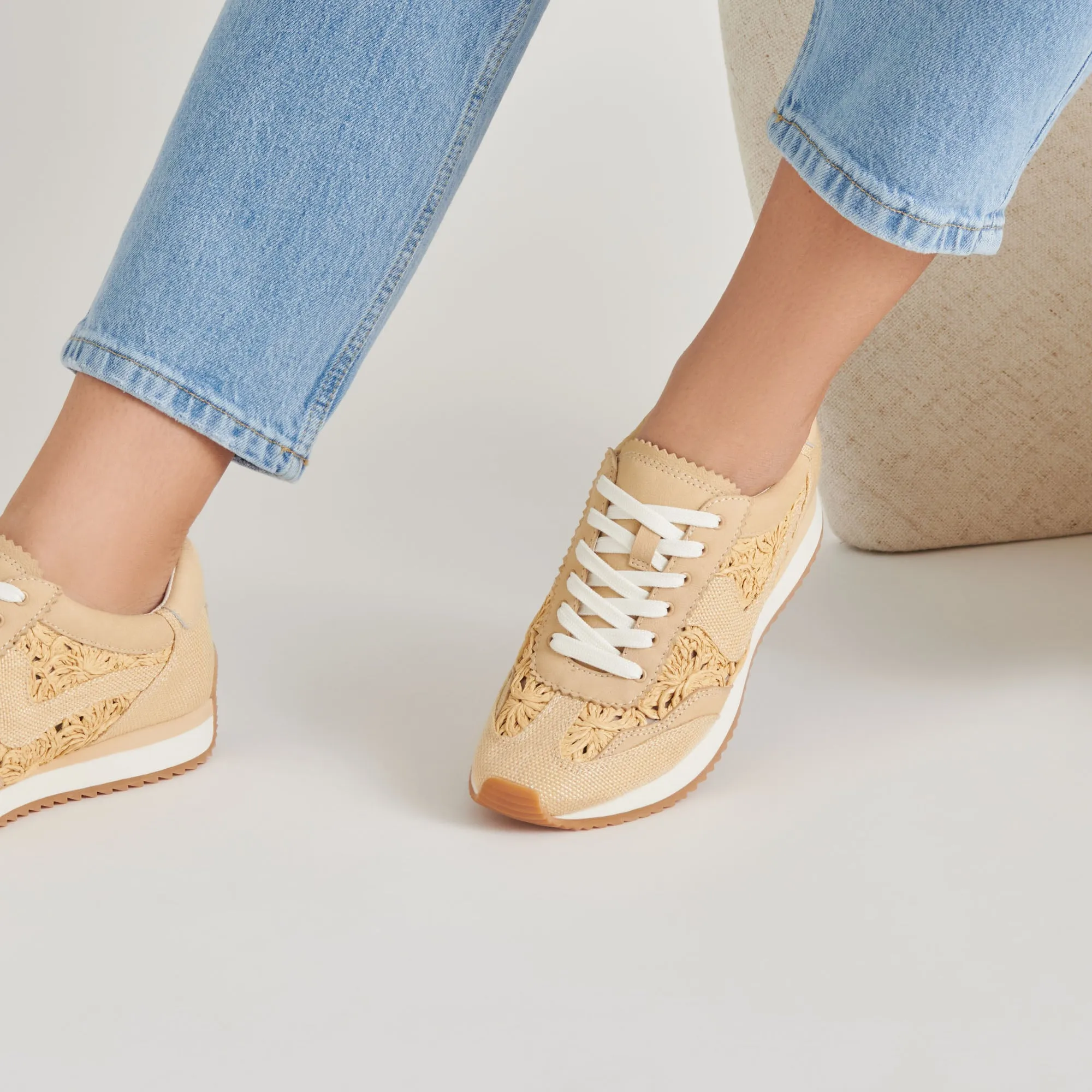 B.NTCD SNEAKERS LT NATUREL MACRAMÉ
