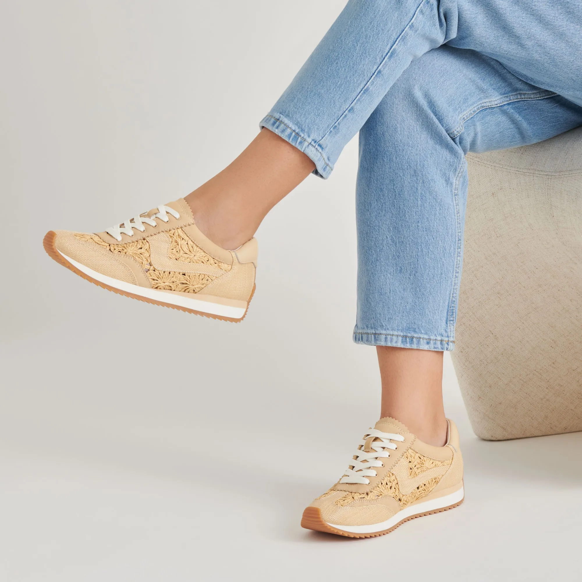 B.NTCD SNEAKERS LT NATUREL MACRAMÉ
