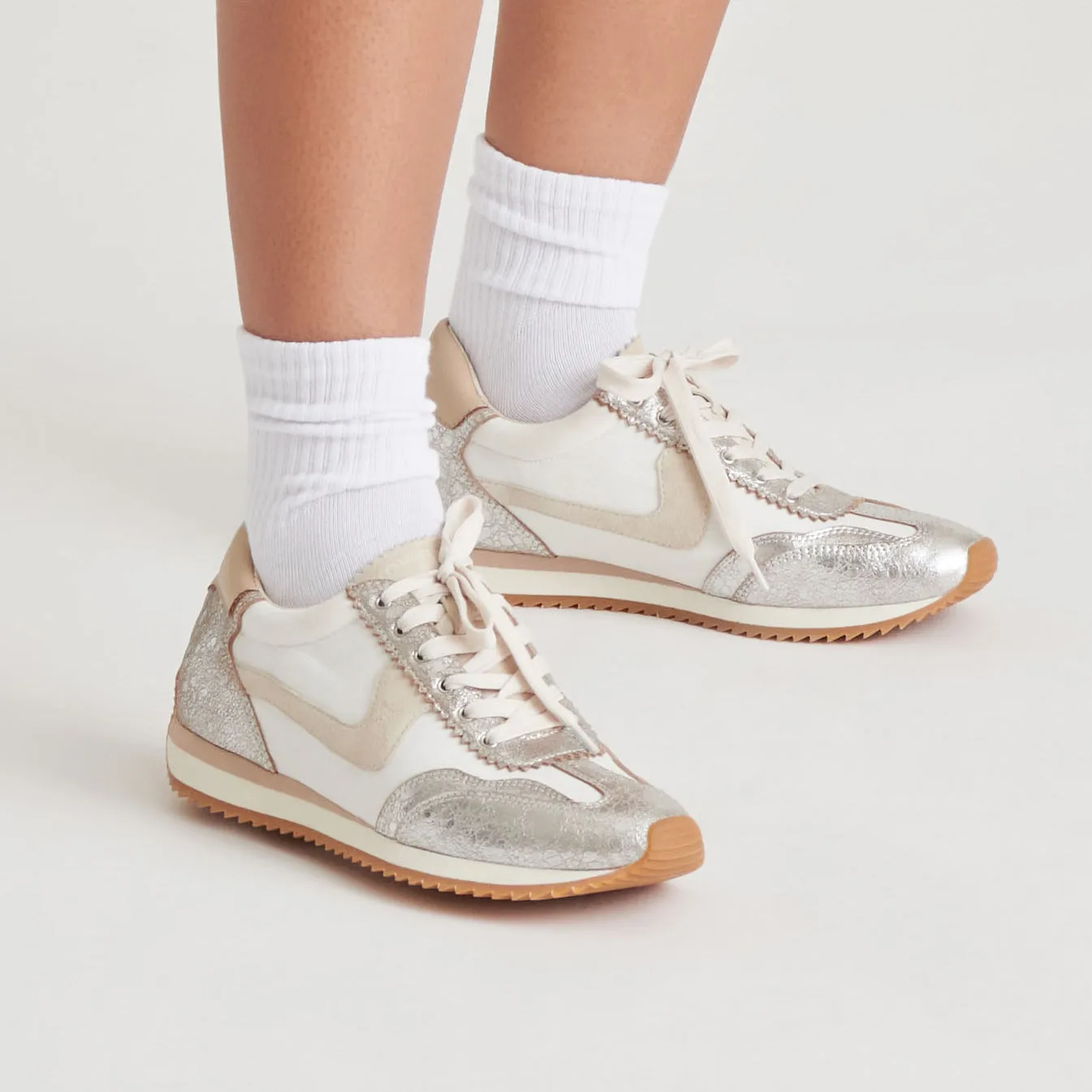 B.NTCD SNEAKERS ARGENT MULTICOLORE NYLON