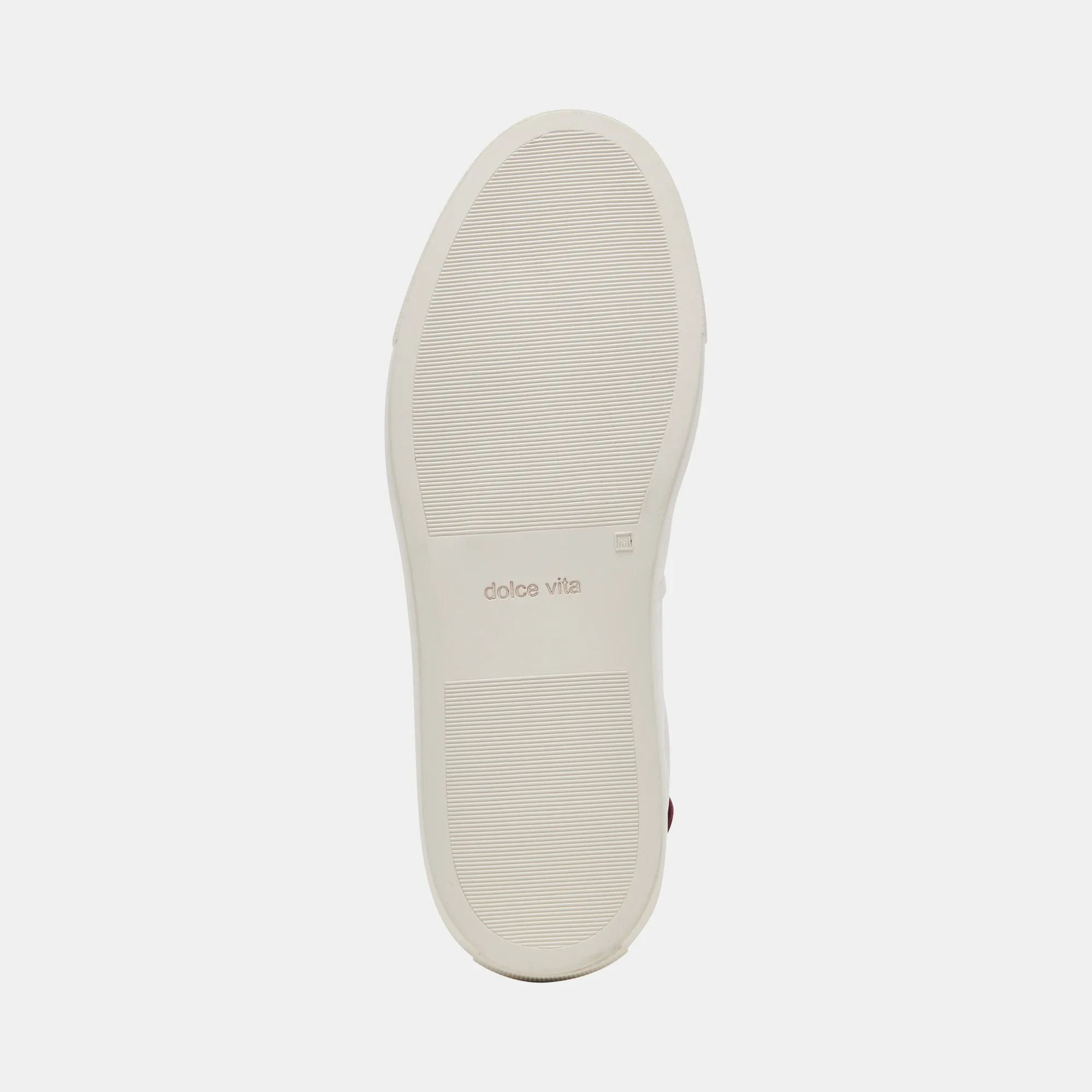BODEN SNEAKERS BLANC MAROON CUIR