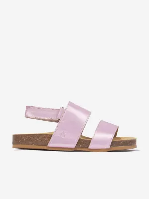 Sandales en cuir Agostino pour filles Bonpoint en rose