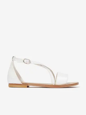 Sandales en cuir Fia pour filles Bonpoint en blanc