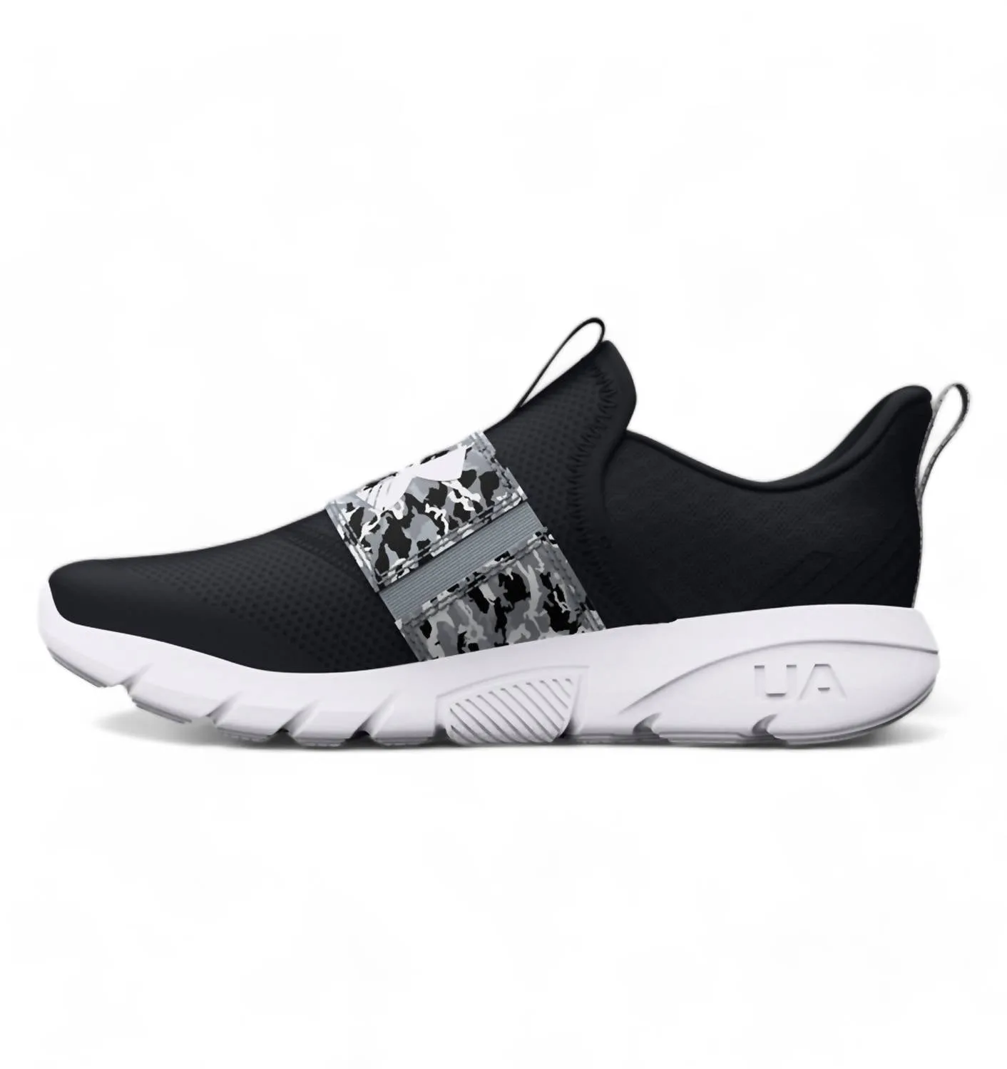 Baskets à impression flash pour garçons en école primaire en noir/gris mod/blanc chaussures ecco