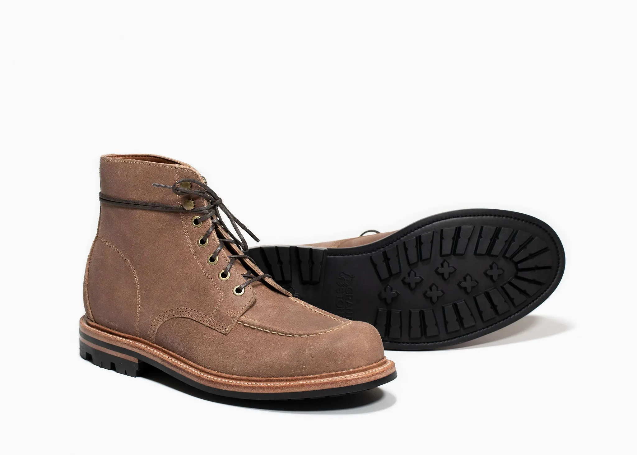 Bottes en laiton Commander ciré naturel