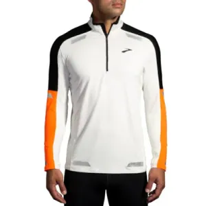 Brook Run Visible 1/2 Zip 2.0 - Écru/Fluo Flash - HOMME (211516-167) Brooks