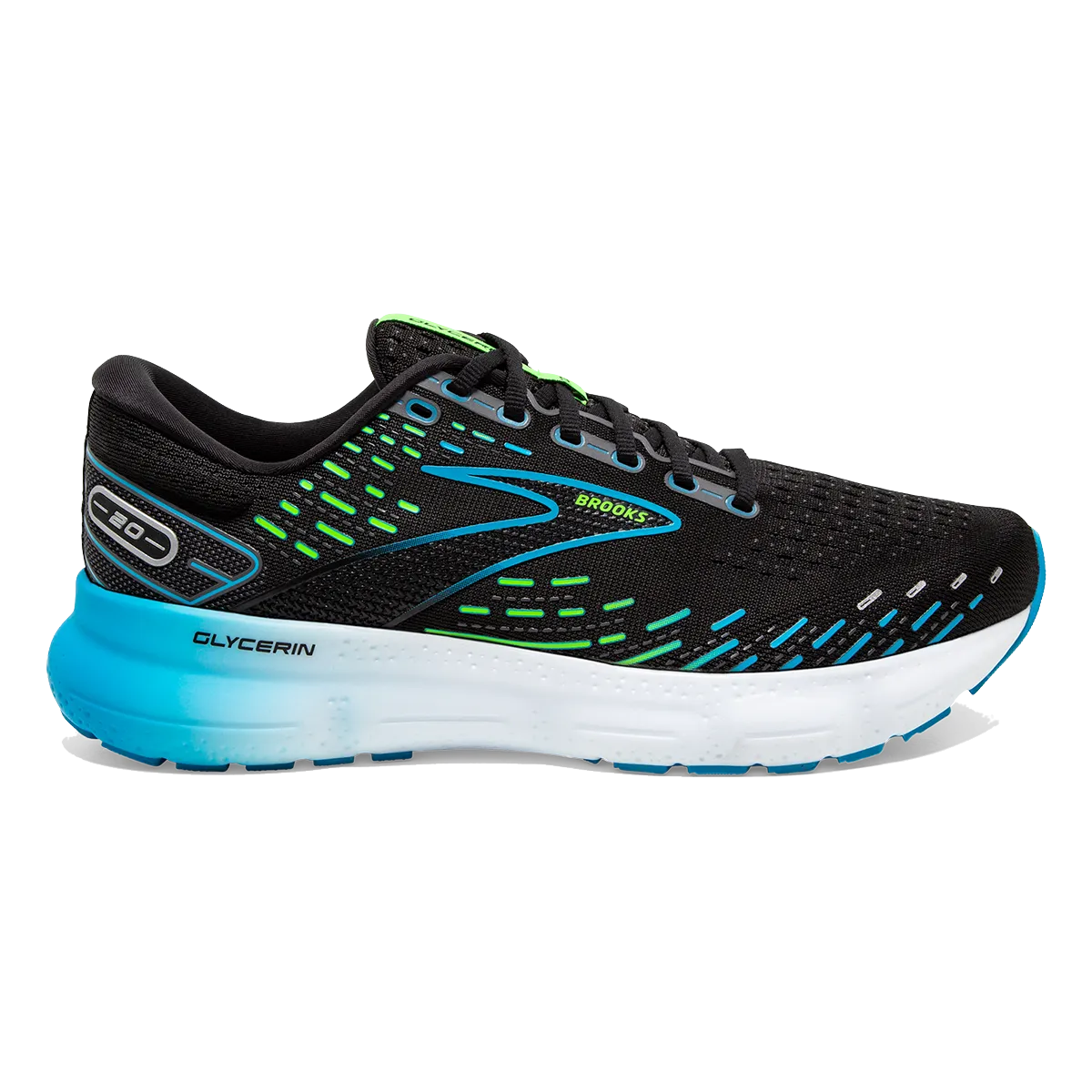 Brooks Glycerin 20 - Noir - Océan Hawaïen - Vert