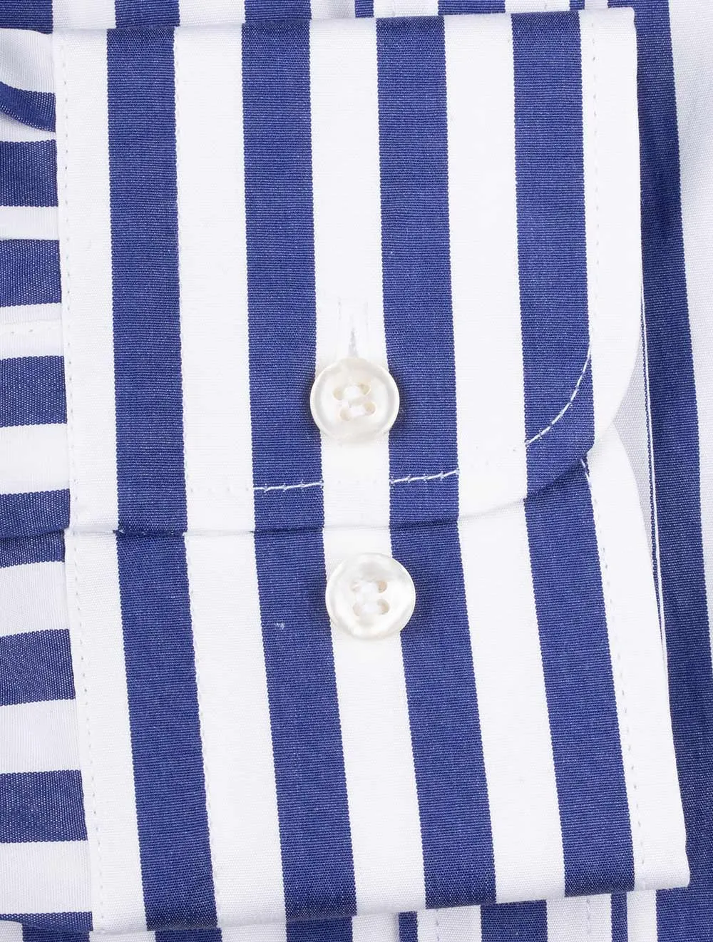 Chemise à rayures Bouton-pression Marine