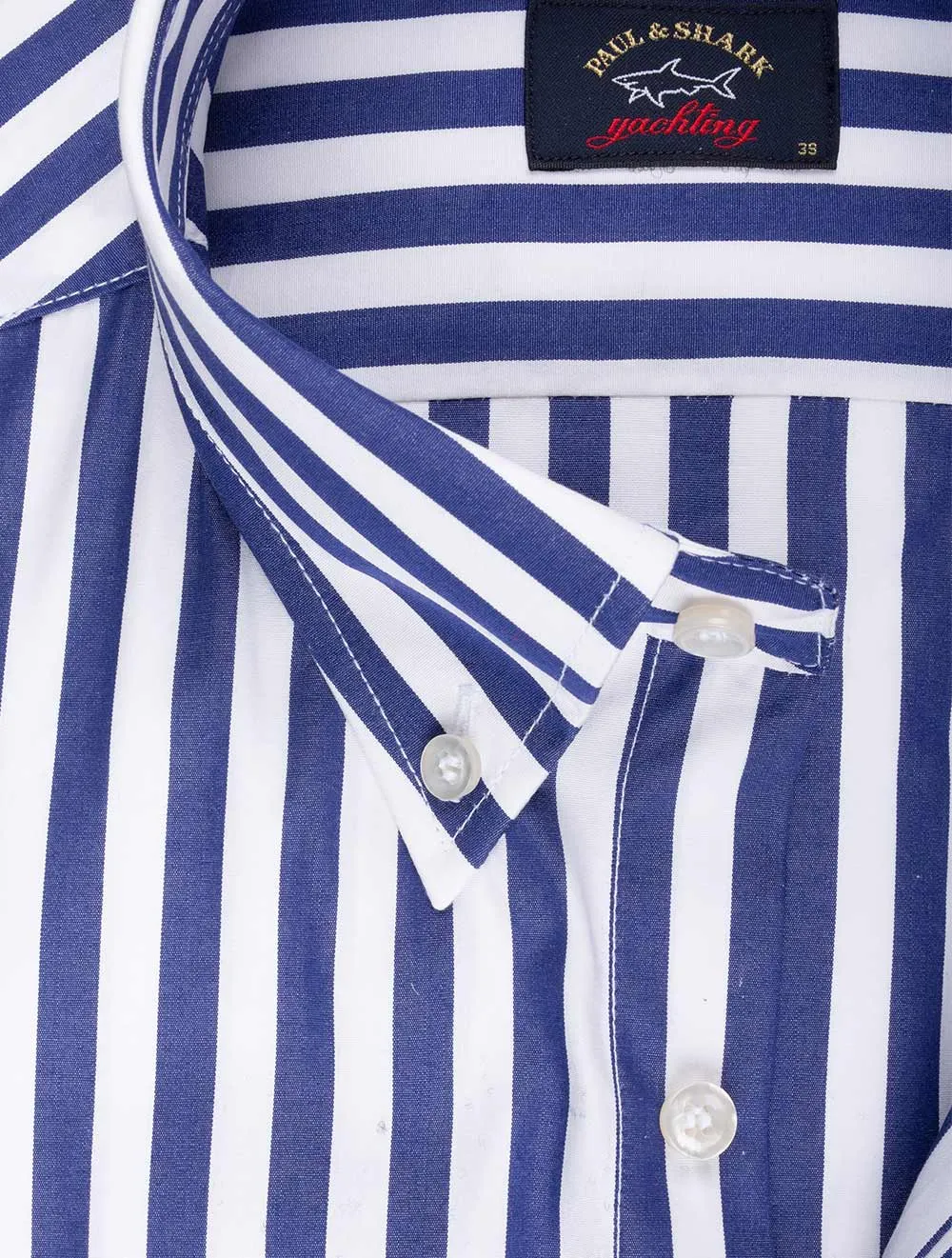 Chemise à rayures Bouton-pression Marine