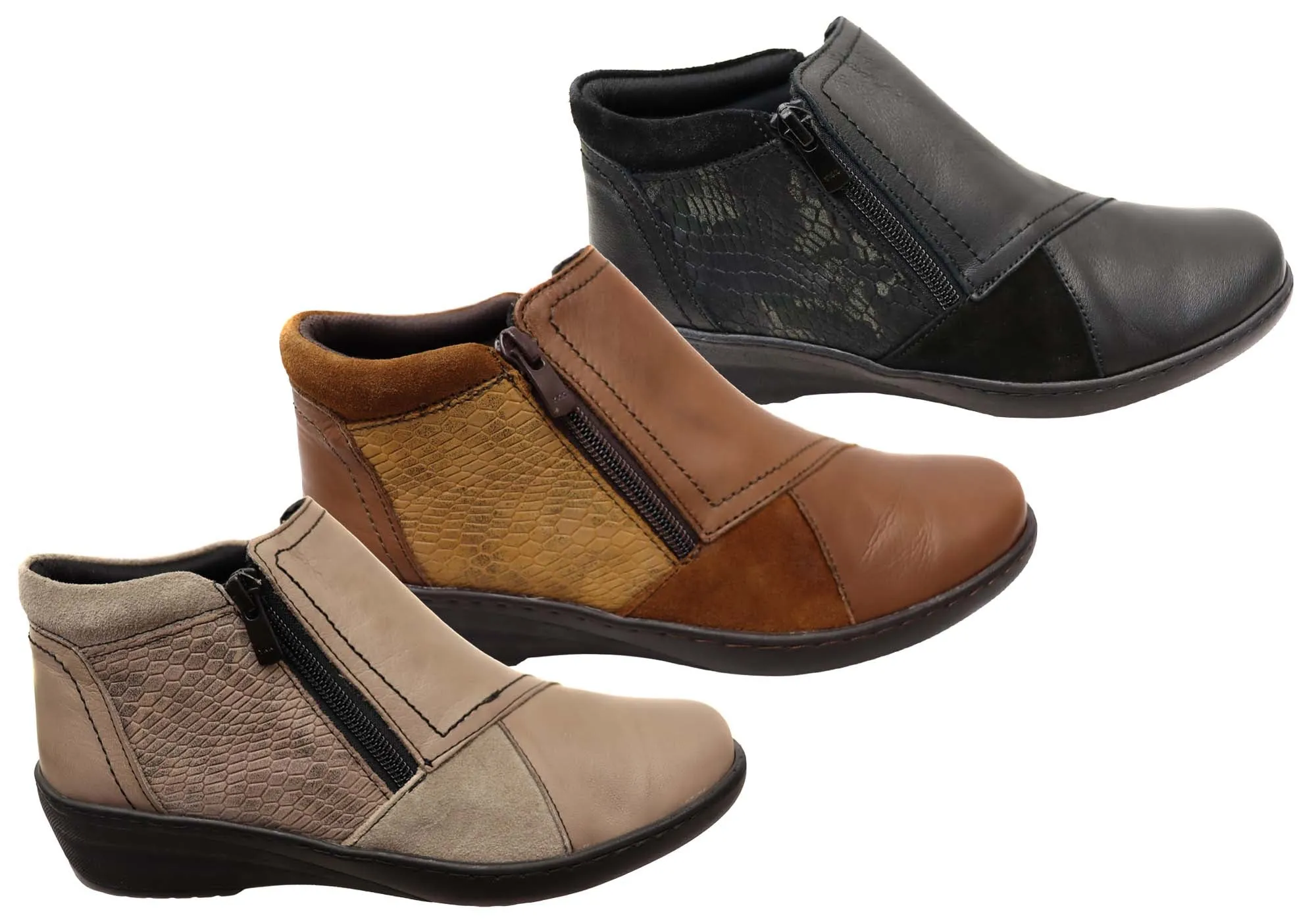 Bottes en cuir confortables pour femmes européennes Cabello Comfort CP462-18 Chaussures confortables Cabello Comfort
