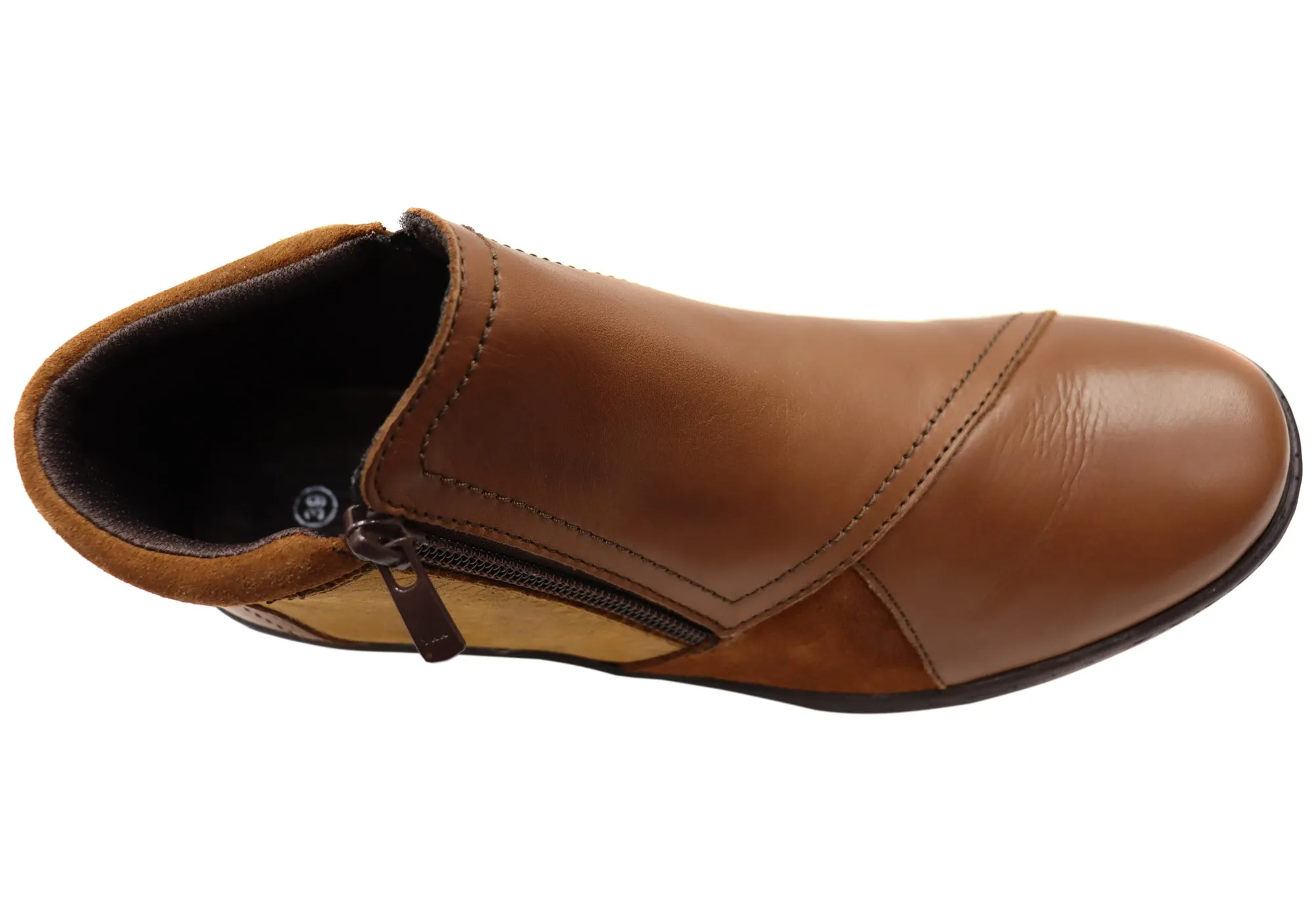 Bottes en cuir confortables pour femmes européennes Cabello Comfort CP462-18 Chaussures confortables Cabello Comfort