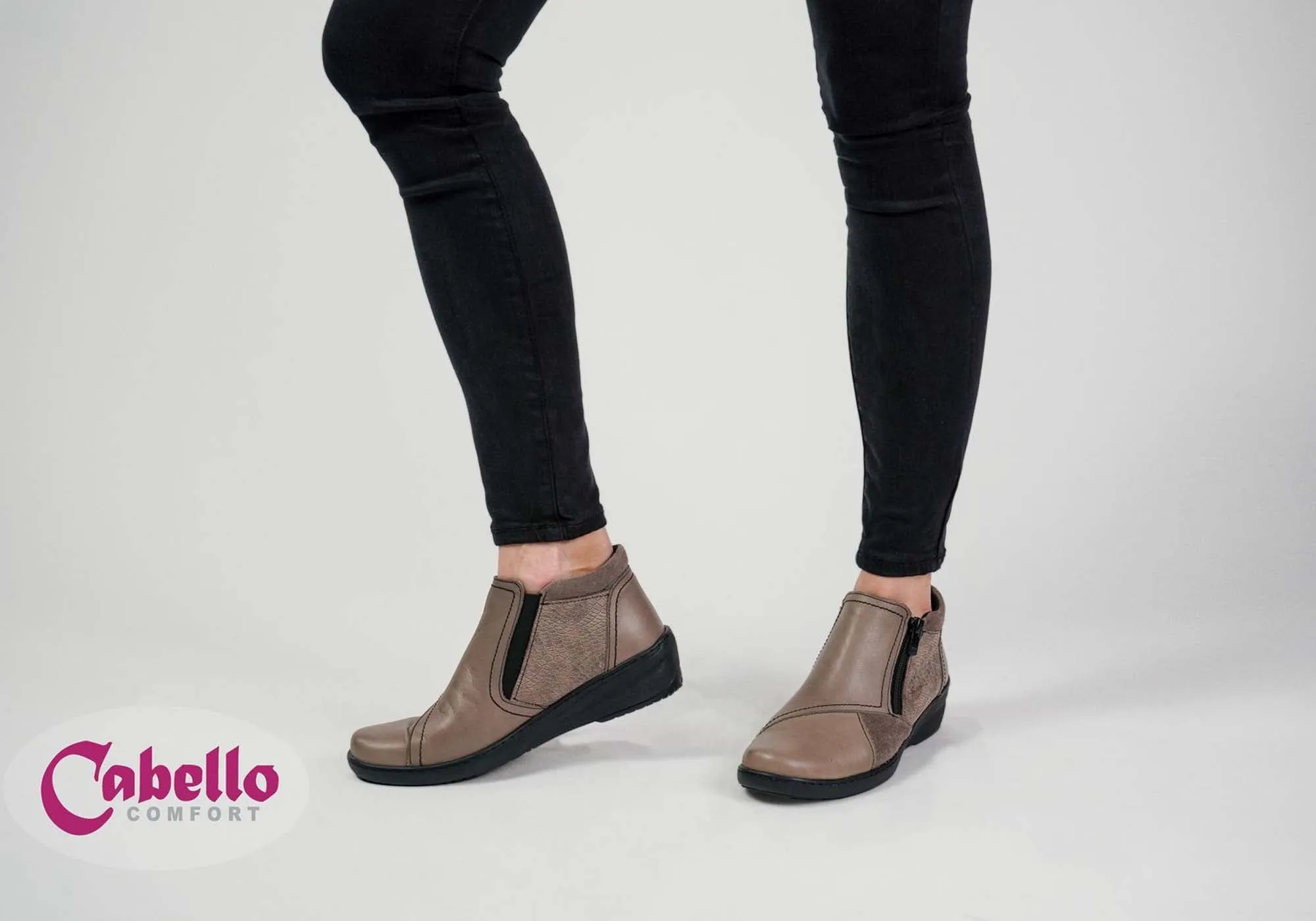 Bottes en cuir confortables pour femmes européennes Cabello Comfort CP462-18 Chaussures confortables Cabello Comfort