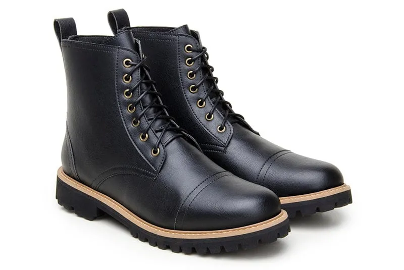 Bottes véganes standard à bout rond | Plusieurs couleurs