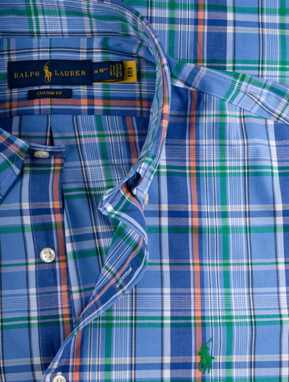 Chemise à carreaux à boutons multiples