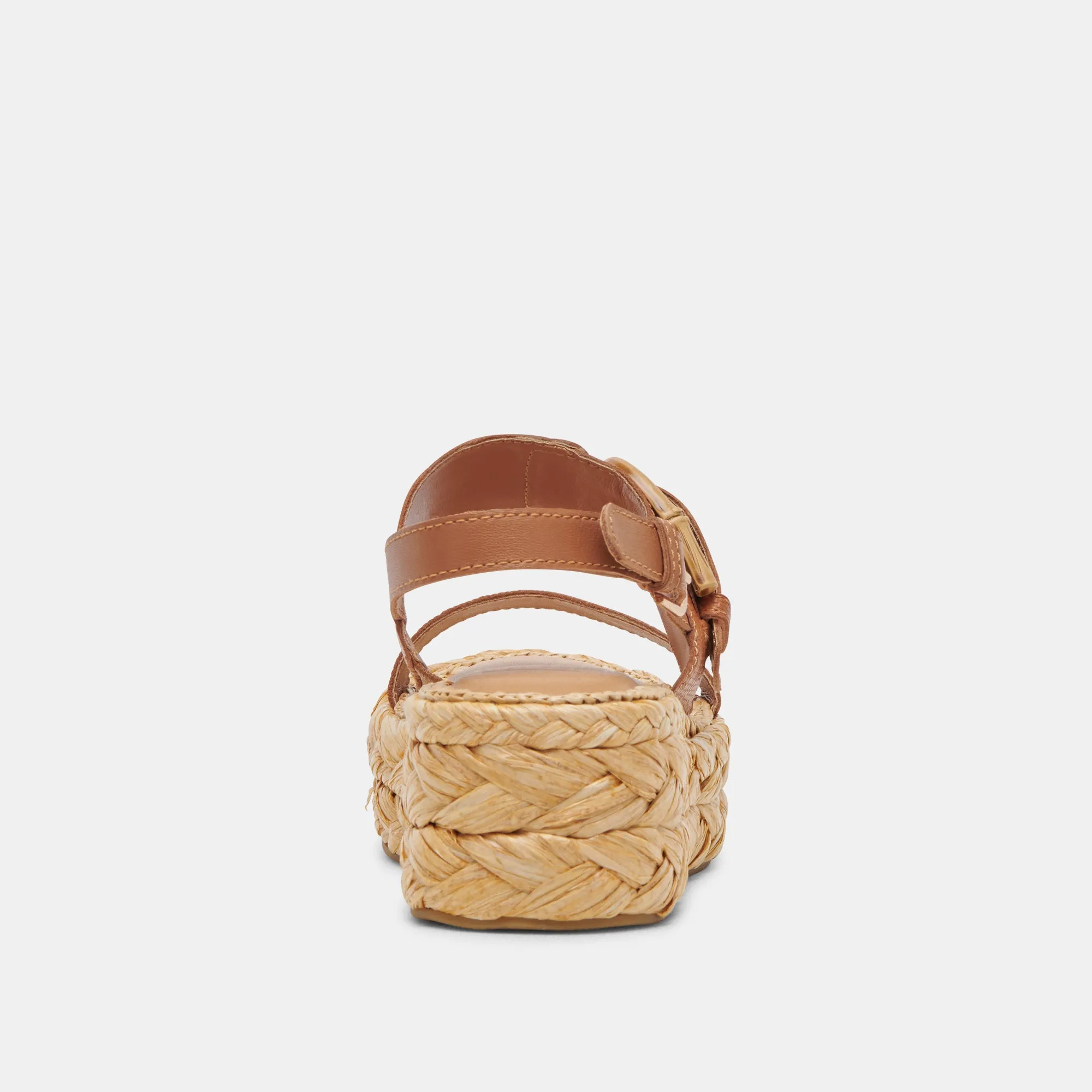 SANDALES CHERA CUIR ESTAMPÉ CAMEL