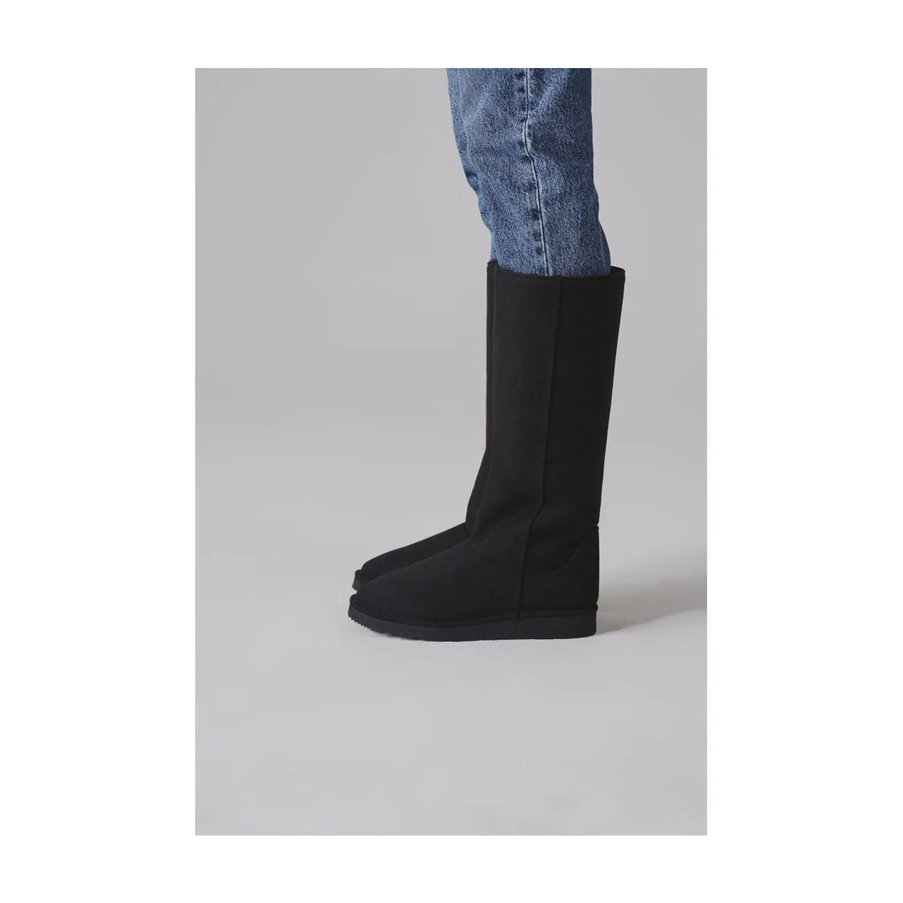Bottes longues classiques unisexes en simili-fourrure végane | Plusieurs couleurs
