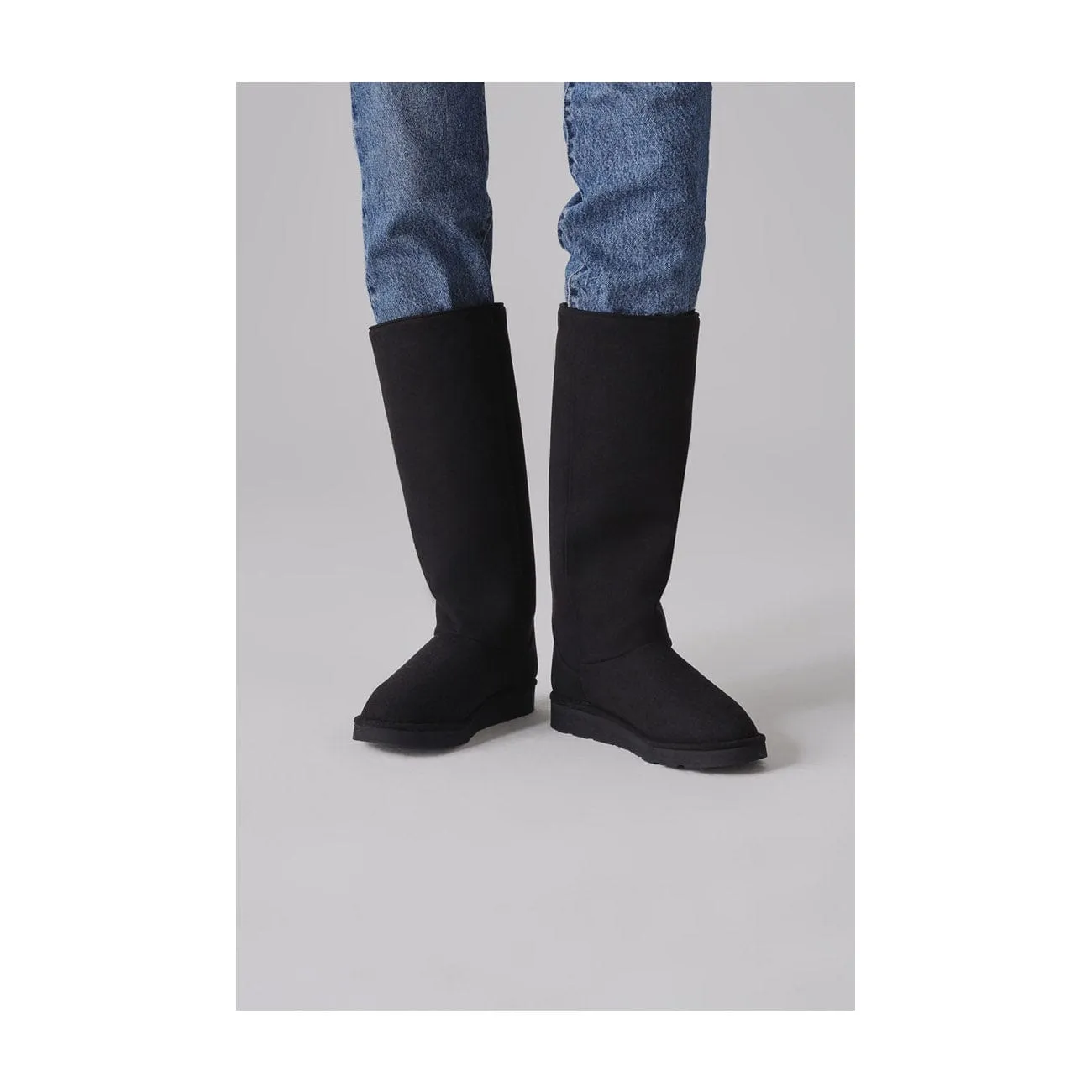 Bottes longues classiques unisexes en simili-fourrure végane | Plusieurs couleurs