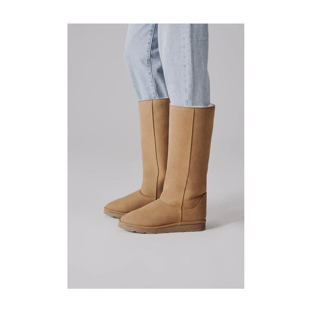 Bottes longues classiques unisexes en simili-fourrure végane | Plusieurs couleurs