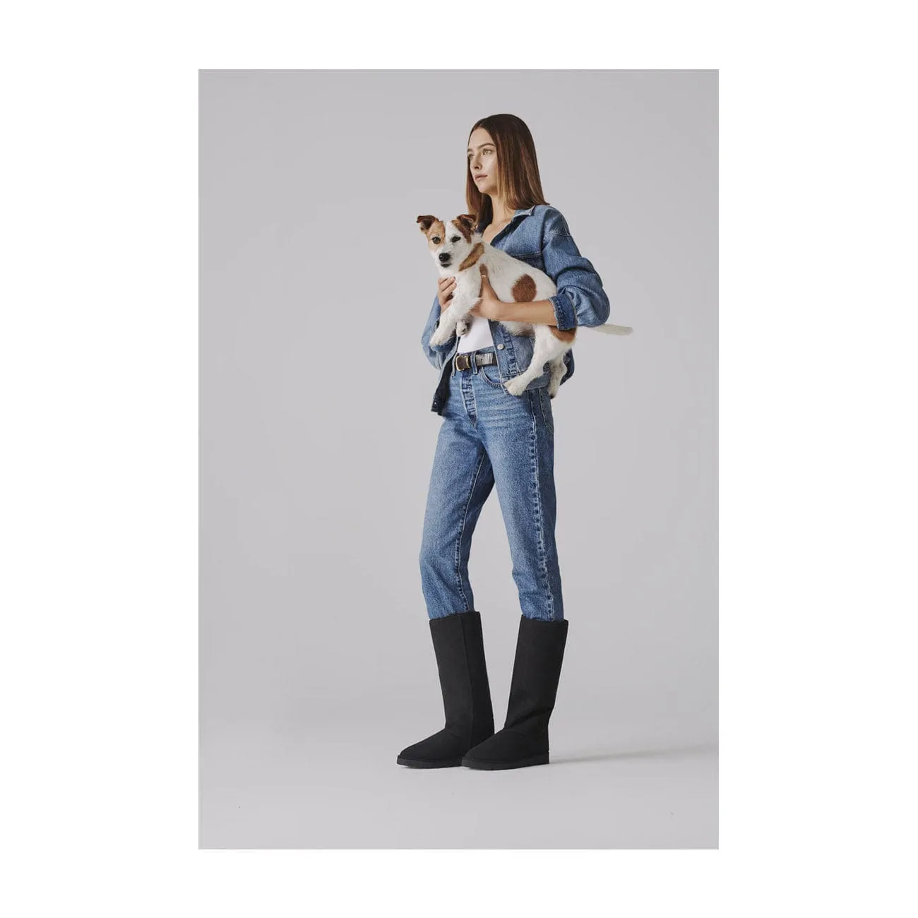 Bottes longues classiques unisexes en simili-fourrure végane | Plusieurs couleurs