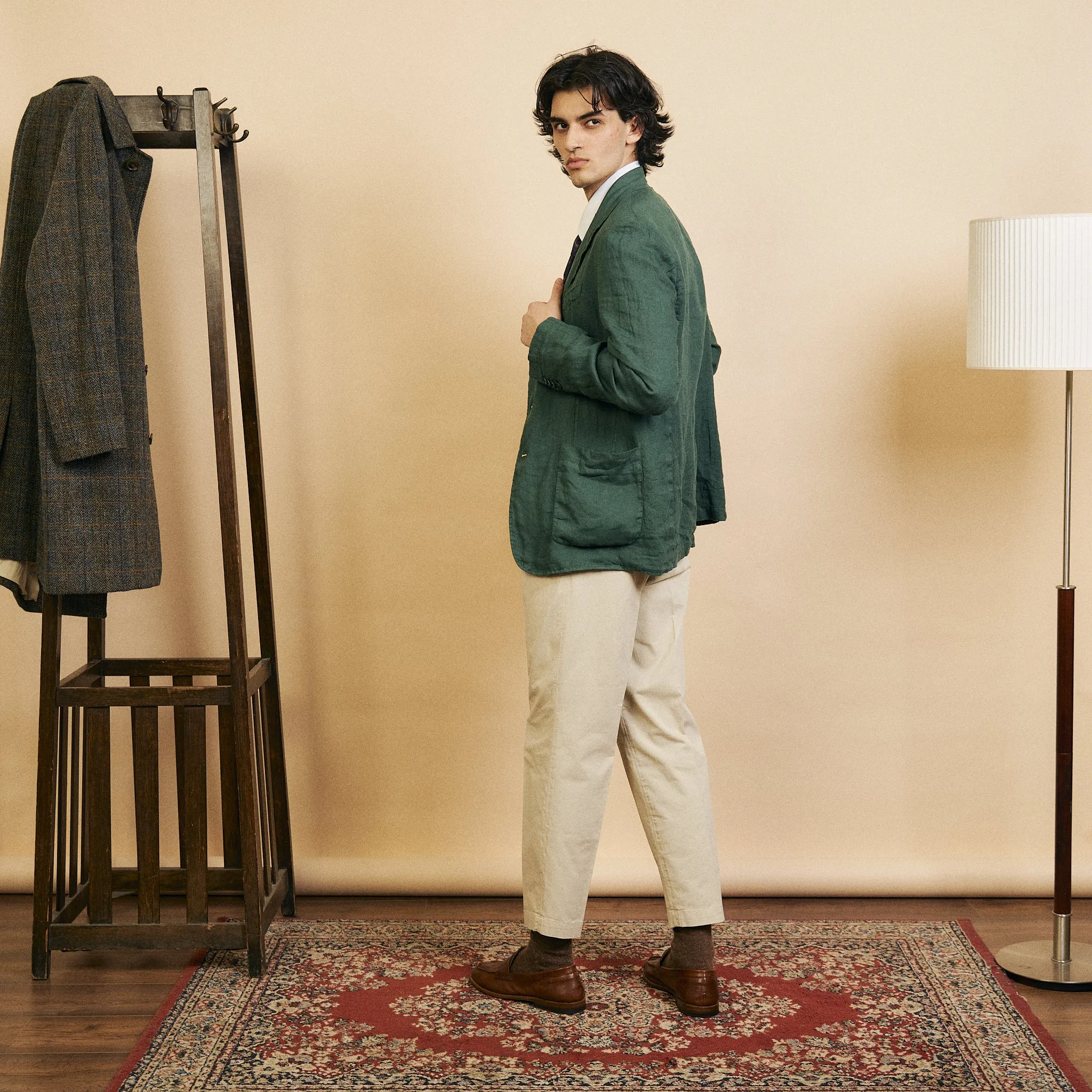 Veste Barena Homme Rizzo Telino - Alga