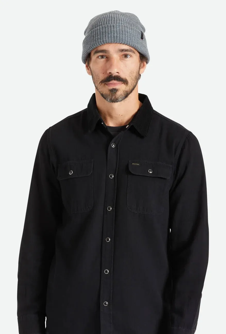 Bonnet Heist Brixton Homme - Gris Chiné