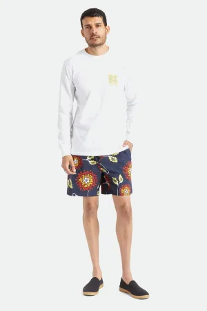 Vêtements Brixton Homme Short Voyage - Floral Navy Jardin
