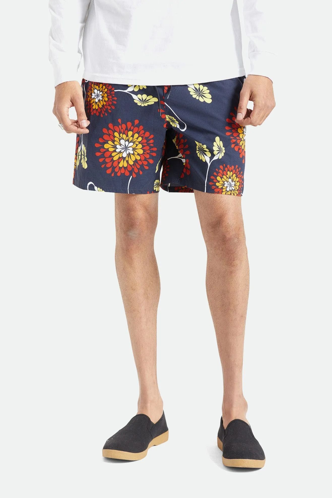 Vêtements Brixton Homme Short Voyage - Floral Navy Jardin