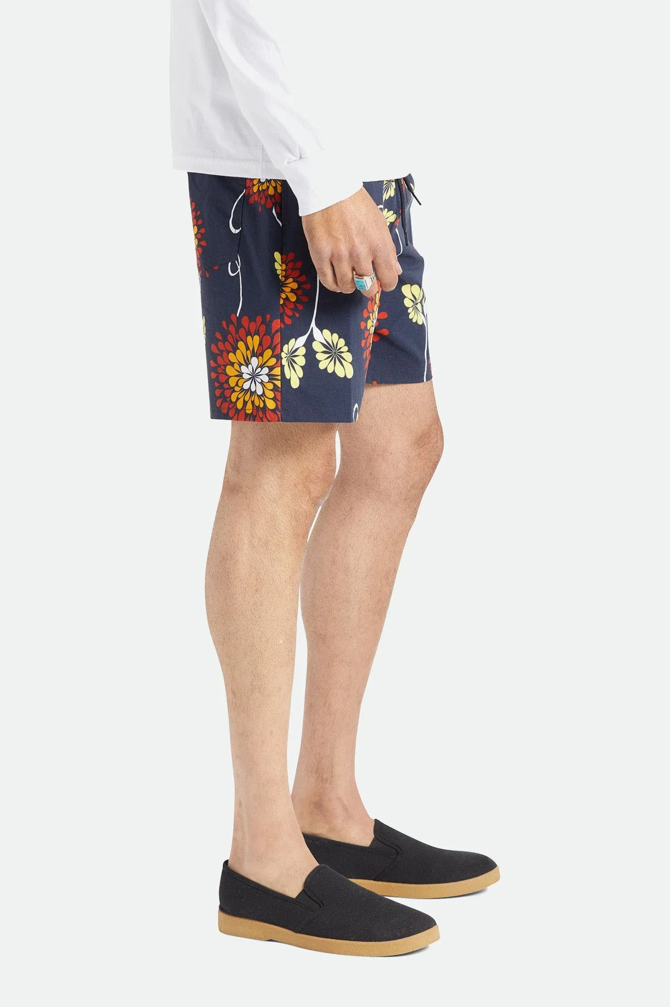 Vêtements Brixton Homme Short Voyage - Floral Navy Jardin