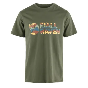 Vêtements Fjallraventees Hommes T-shirt à logo multicolore Fjallraven Vert laurier
