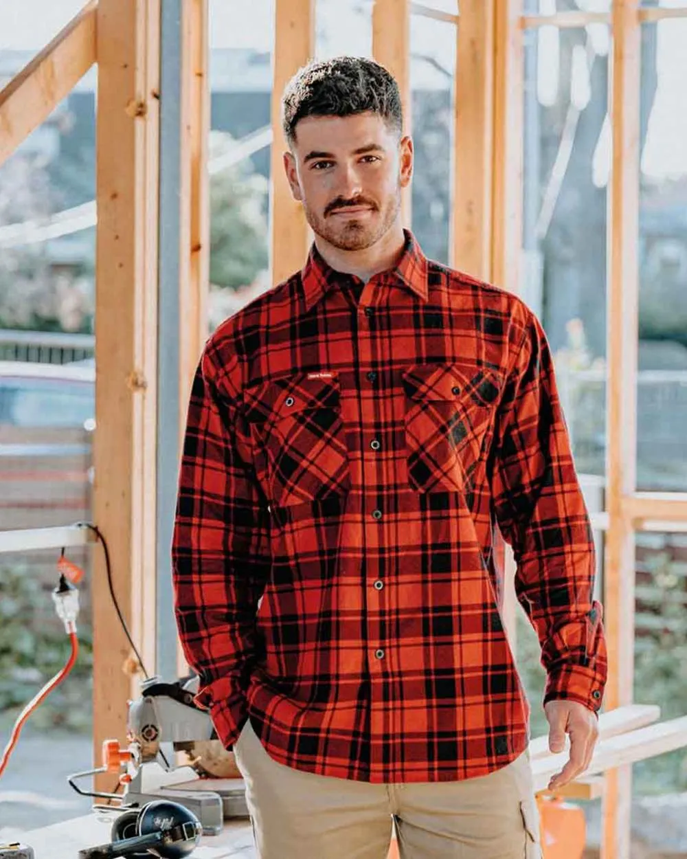 Vêtement Hard-Yakka Chemise à carreaux légère en flanelle pour hommes Hard Yakka