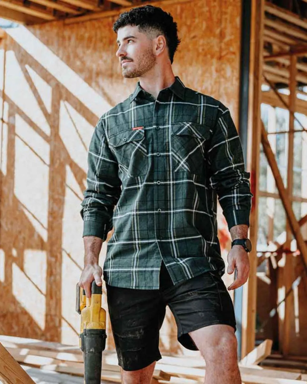 Vêtement Hard-Yakka Chemise à carreaux légère en flanelle pour hommes Hard Yakka
