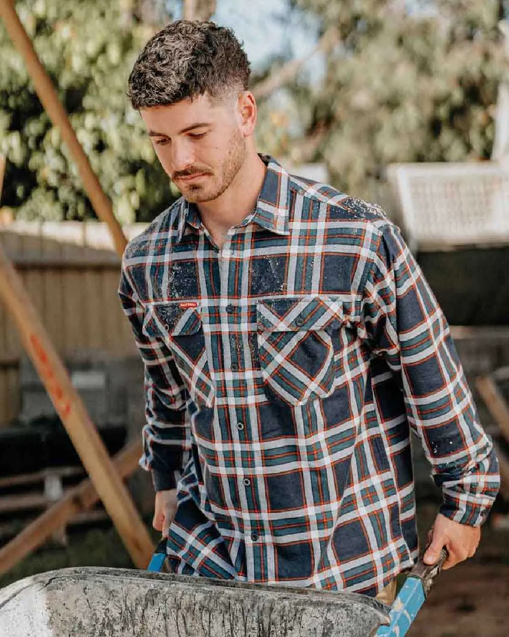 Vêtement Hard-Yakka Chemise à carreaux légère en flanelle pour hommes Hard Yakka