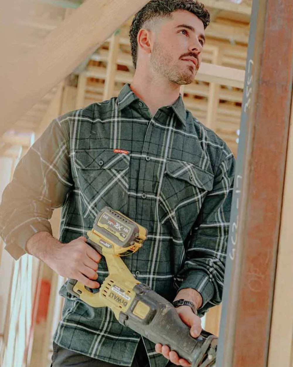 Vêtement Hard-Yakka Chemise à carreaux légère en flanelle pour hommes Hard Yakka