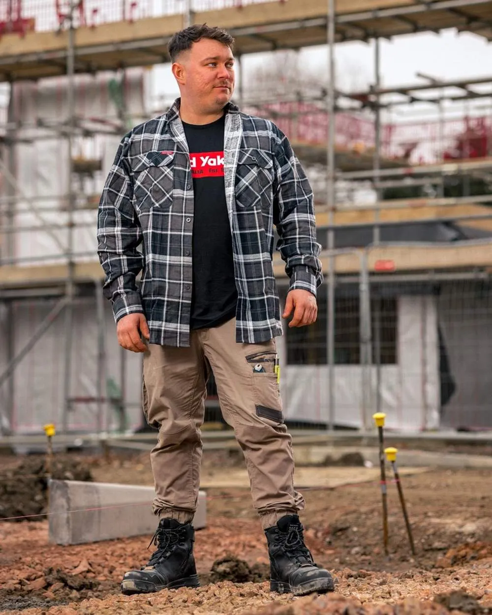 Vêtement Hard-Yakka Chemise à carreaux légère en flanelle pour hommes Hard Yakka