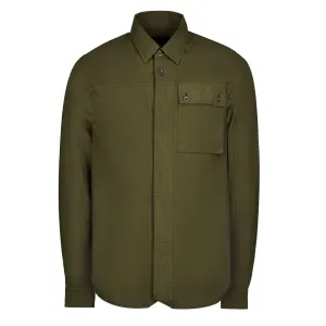 Vêtement Main Gauche Hommes Poche Bouton Main Gauche Chemise Olive