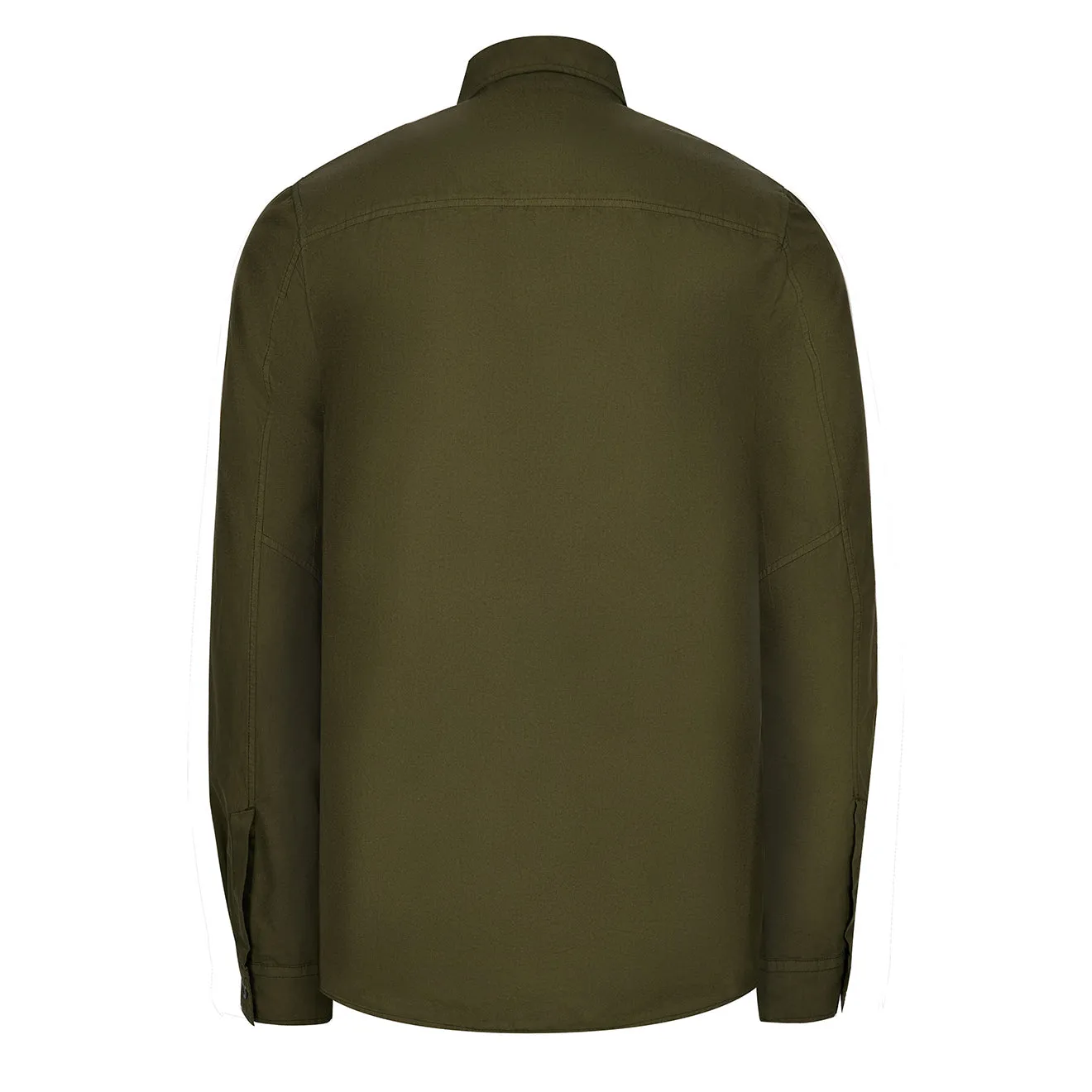 Vêtement Main Gauche Hommes Poche Bouton Main Gauche Chemise Olive