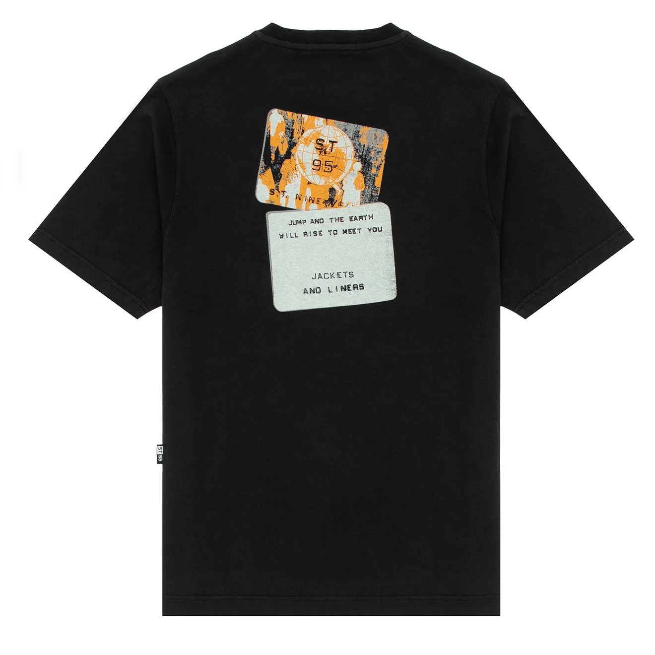 Vêtement St95 Homme ST95 SS T-shirt Étiquette Noir
